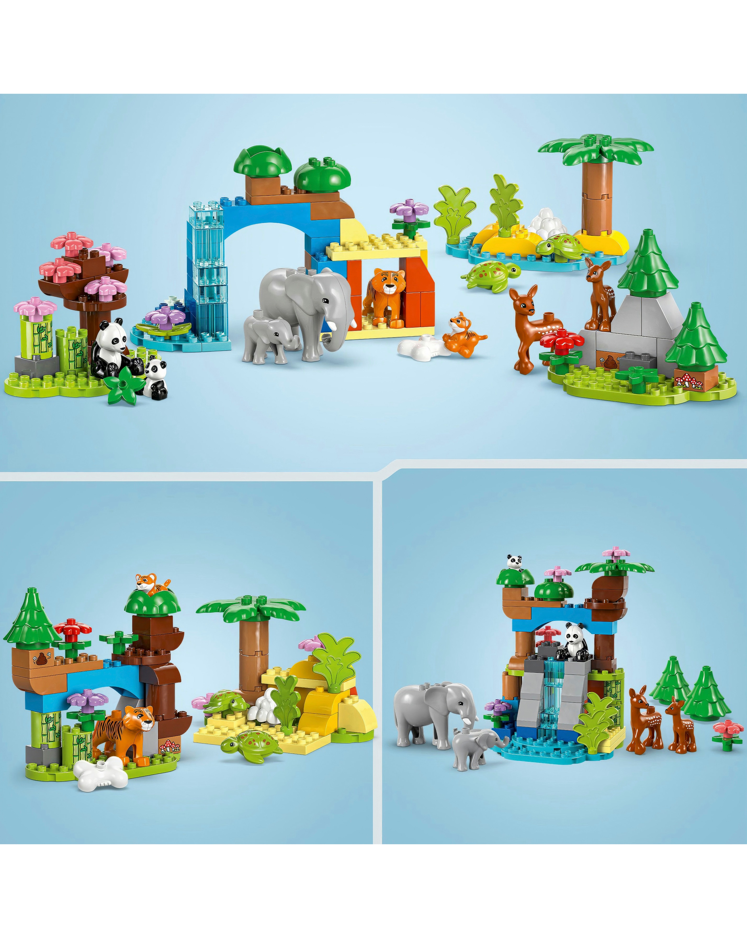 LEGO DUPLO 3in1 Wild Animal Families Learning Toy Set 10446 | JD