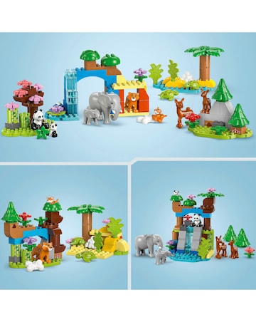 LEGO DUPLO 3in1 Wild Animal Families Learning Toy Set 10446