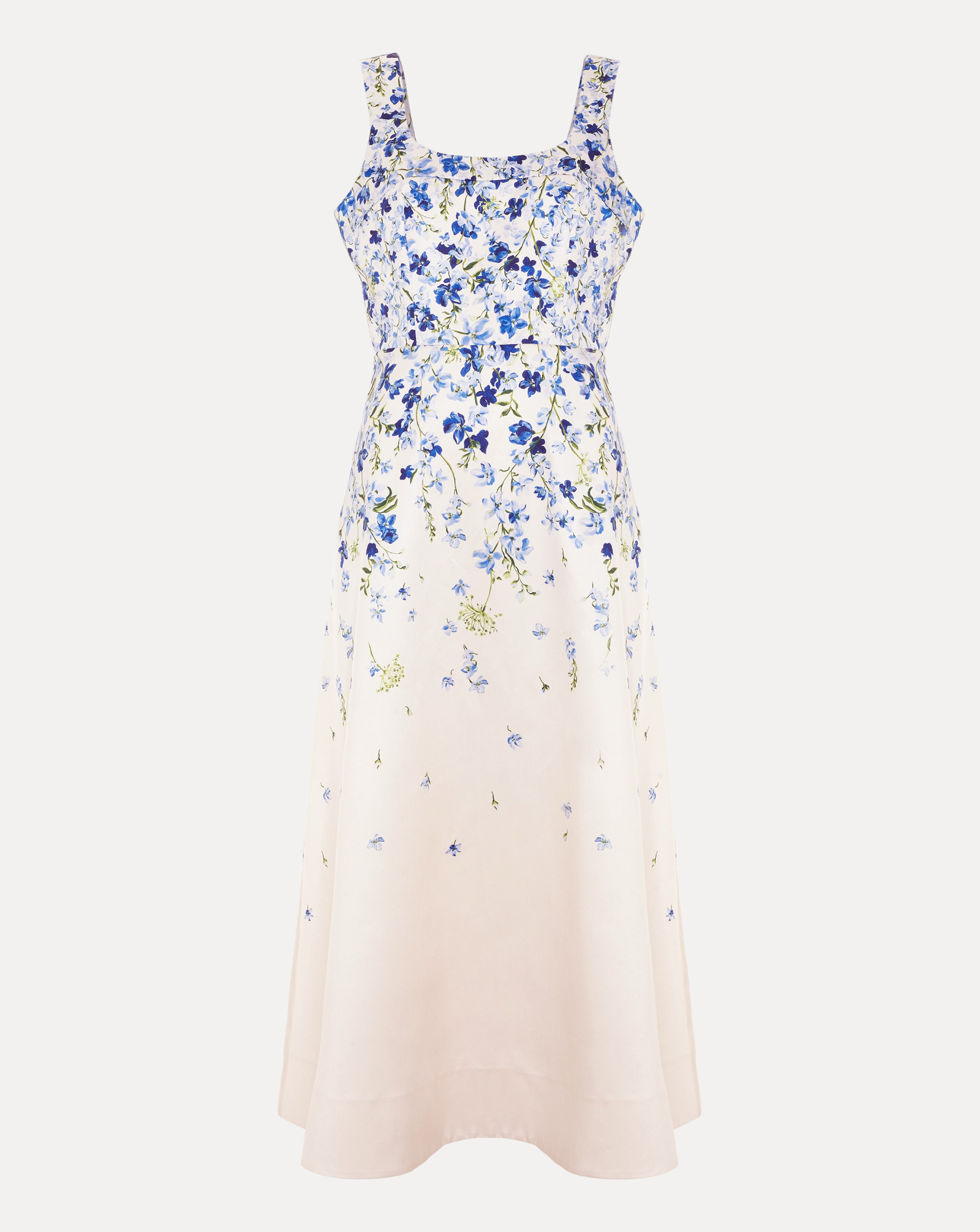 Phase Eight Orla Satin Placement Midi Dress | JD Williams