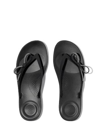 Fit Flop iQushion Glitz Bow Flip-Flops Standard Fit