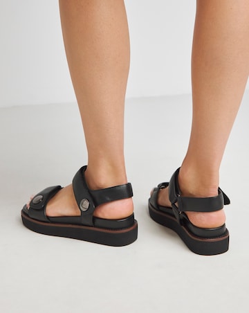 Marquette Two Part Leather Sandal - Extra Wide Fit (EEE)