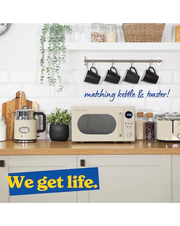 Russell Hobbs RHM2044C Retro 20 Litre Cream Digital Microwave