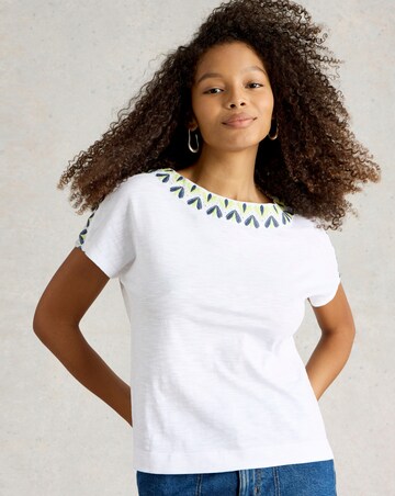 White Stuff Neva Embroidered Top