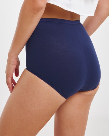 Sloggi (6 Pack) Basic Maxi Cotton Knickers Navy Mix