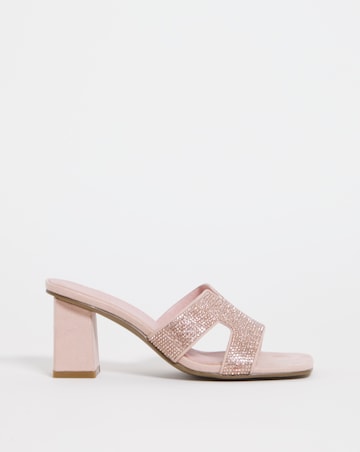 Joanna Hope Diamante Heel Sandal - Wide Fit (E)