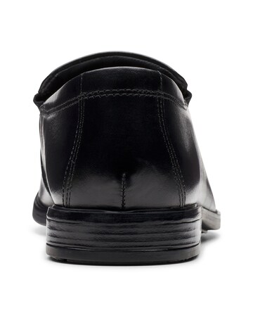 Clarks Howard Edge Wide Fit Shoe - Black