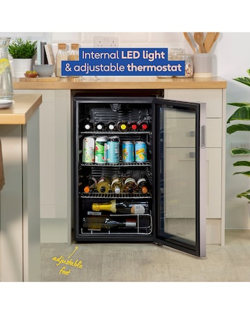 Russell Hobbs RH48BC101SS 93L Beverage Cooler - Stainless Steel