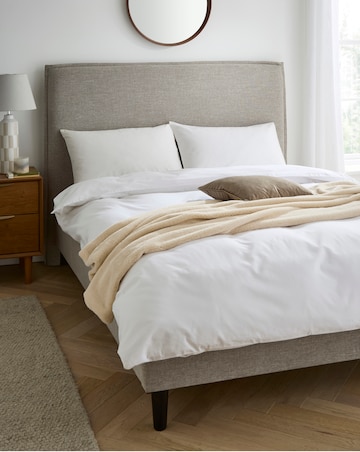 Rebekah Pillow Bed Frame with 3 Layer Memory Foam Hybrid Mattress