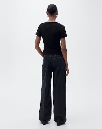 Mango Textured Cotton-Blend T-Shirt