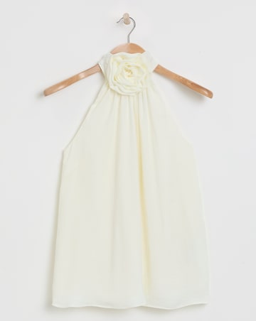 Joanna Hope Corsage Halter Neck Top