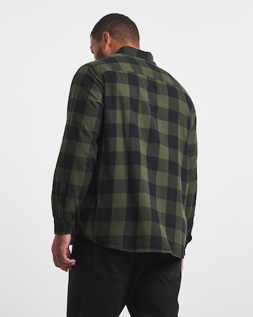 Jack & Jones Gingham Check Shirt - Green/Black