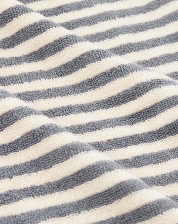 Yard Hebden Stripe Cotton Towel - Grey