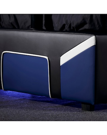 X Rocker Single Cerberus Twist TV Bed - Blue