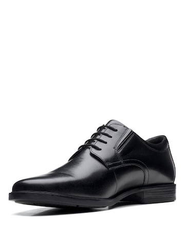 Clarks Howard Walk Shoes Wide Fit - Black