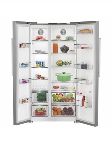 Hotpoint HPG26592XP4UK Dual No Frost American Fridge Freezer - Silver