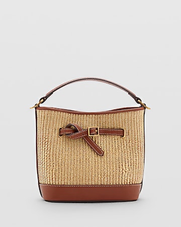Mango Raffia Bucket Bag