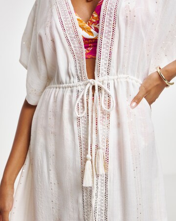 Lurex Open Beach Kaftan