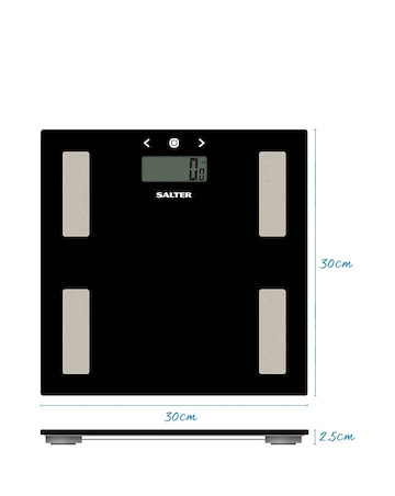 Salter Black Glass Analyser Scale