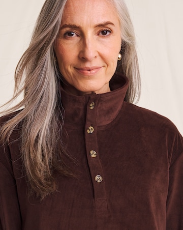 Julipa Jersey Cord Henley Sweatshirt