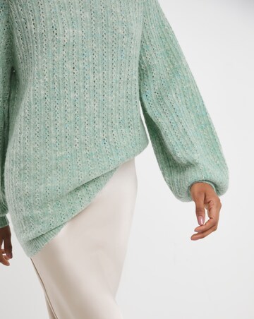 Pointelle Crew Neck Tunic