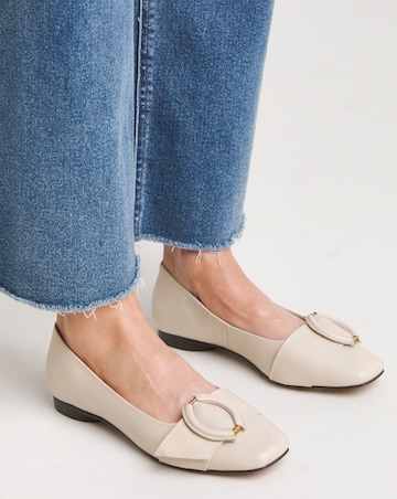 Anthology Meadow Leather Buckle Ballerina - Extra Wide Fit (EEE)