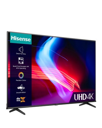 Hisense 55in 55A6KTUK Smart 4K UHD HDR TV with VDTS Virtual:X & Freeview Play