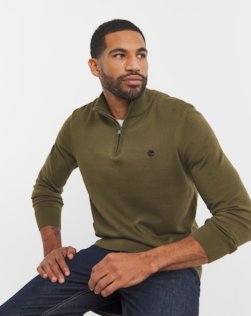 Timberland Cotton 1/4 Zip Jumper
