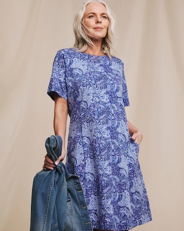 Julipa Pure Cotton Pocket Shift Dress