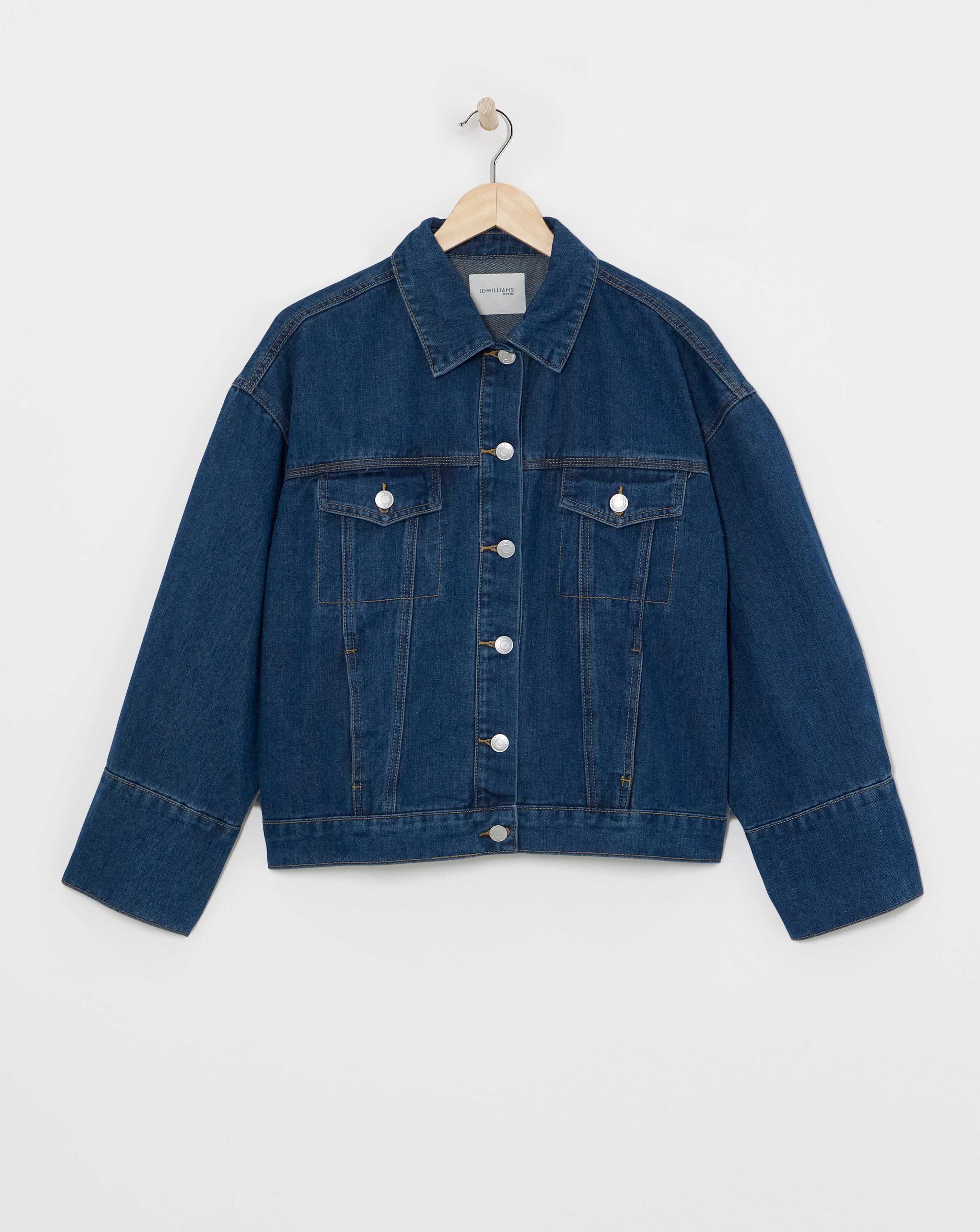 Indigo Oversized Trucker Denim Jacket