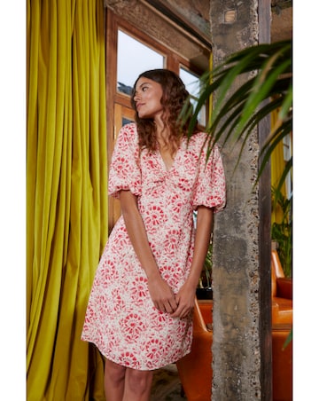 FatFace Floral Tile Mini Dress