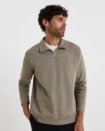 Folio Interlock 1/4 Zip Sweatshirt