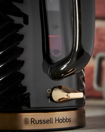 Russell Hobbs Groove Kettle & Toaster Bundle Black