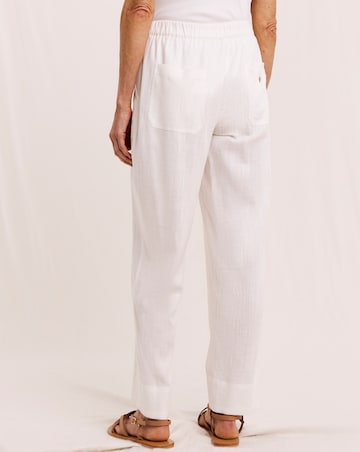 Julipa Petite Tapered Linen Trousers