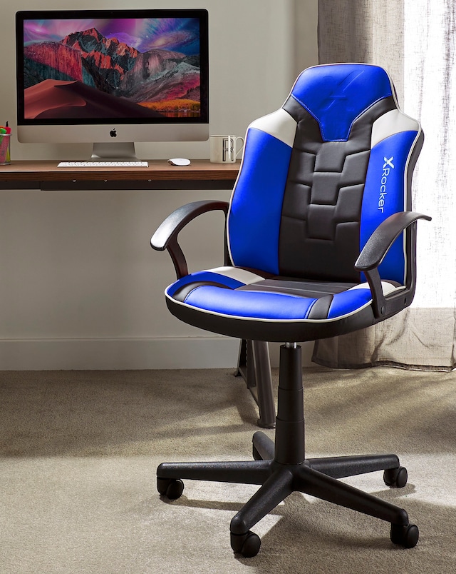 X Rocker Saturn Ergonomic PC Office Gaming Chair - Blue