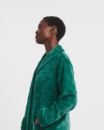 Pretty Secrets Button Fleece Dressing Gown