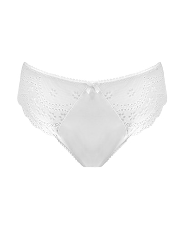 Pour Moi Swoon Broderie Midi Brief White