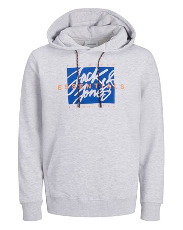 Jack & Jones Colton Logo Hoodie - Grey