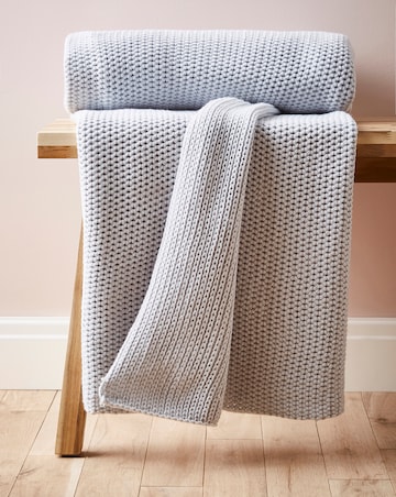 Lightweight Knitted Throw
