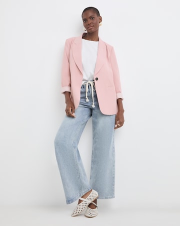 Single Breasted Textured Blazer