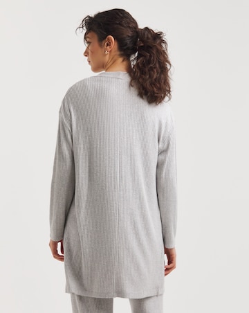 Grey Soft Touch Edge To Edge Cardi