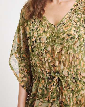 MAGISCULPT Embellished Print Kaftan