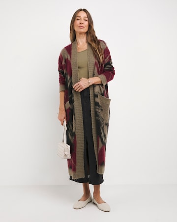 Religion Eccentric Brushed Yarn Cardigan