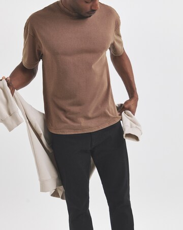 Union Black Straight Stretch Gabardine Jeans