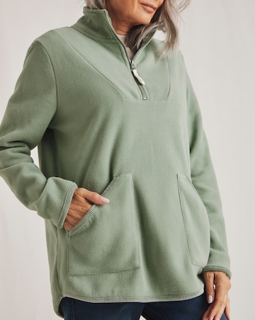 Julipa Dip Back Half Zip Fleece