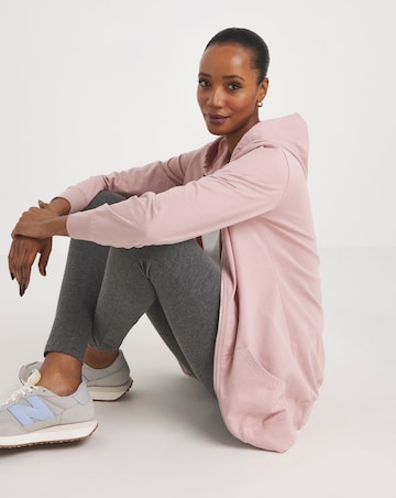 The Blush Longline Zip Hoodie