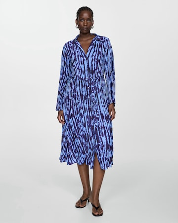 Mango Thea Tie Dye Shirt Dress