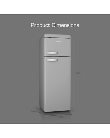 Swan SR11010GRNE Retro 30/70 Top Mounted Fridge Freezer - Grey