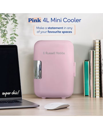 Russell Hobbs RH4CLR1001P Mini Cooler 4L - Pink