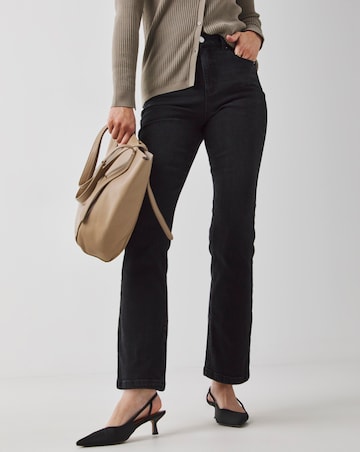 Washed Black Magisculpt Straight Leg Jeans