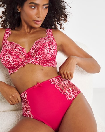 Pretty Secrets (2 Pack) Ella Lace Brief Knickers Pink Multi